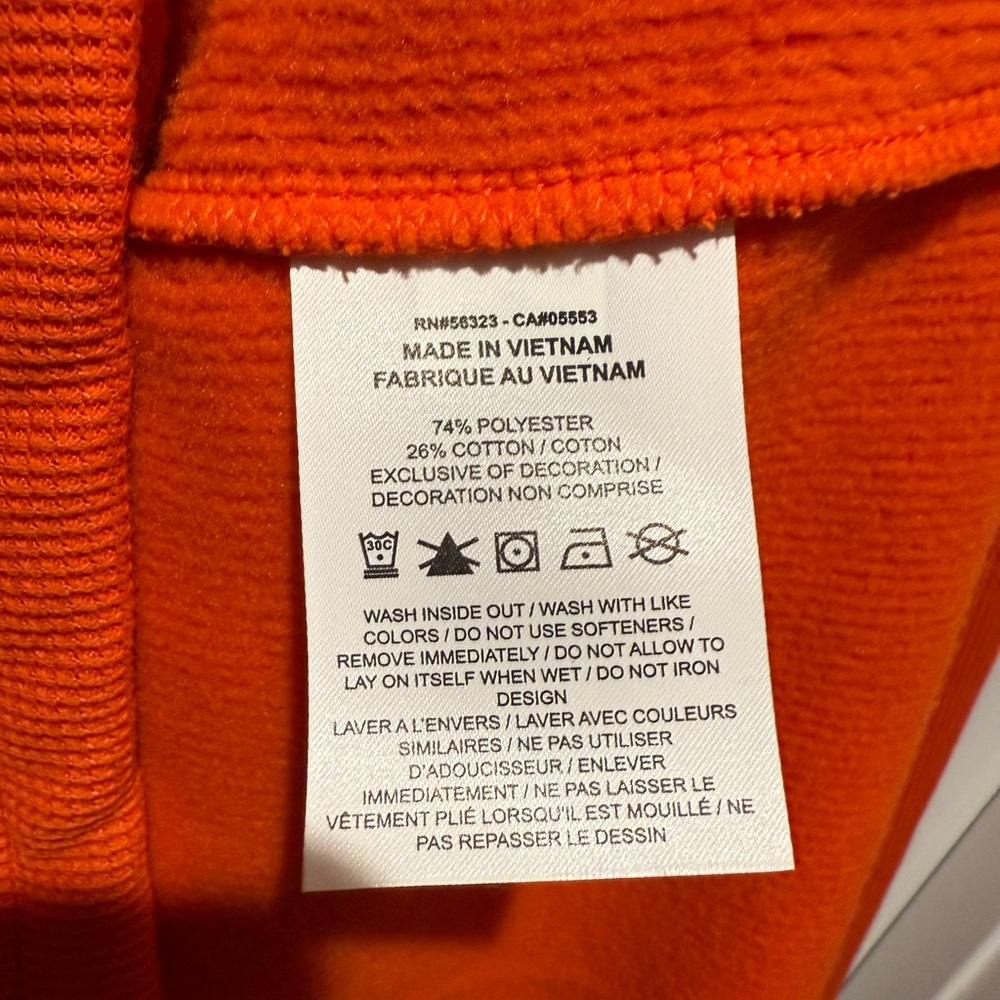 Clemson Orange Nike Sweatshirt with Logo - Picture 3 of 3